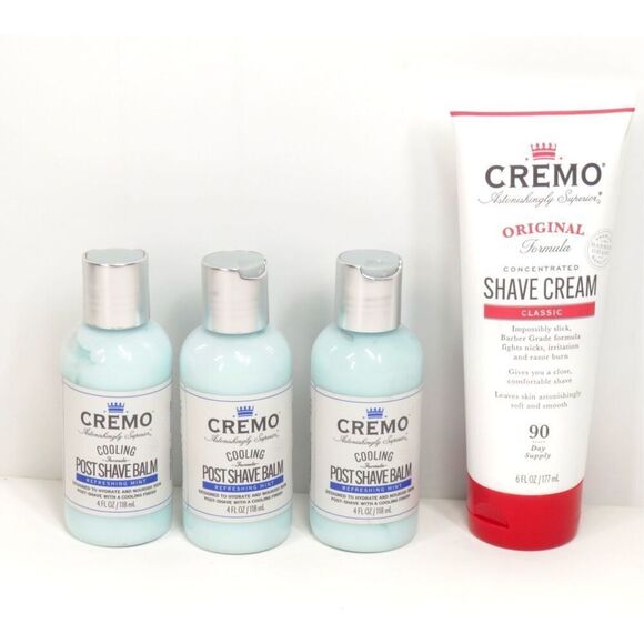 Cremo Other - Cremo Classic Shave Cream 6 oz & Cooling Post Shave Balm 4 oz X 3 Sealed New